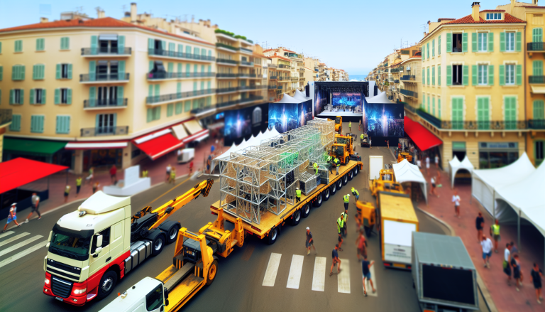 Optimisez la logistique pour des chantiers événementiels à Cannes : transport efficace de structures sur mesure.