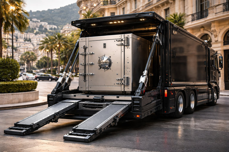 Manipulation sécurisée et discrète de coffres-forts et objets lourds à Monaco.