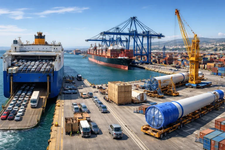Découvrez comment choisir entre RoRo, breakbulk et hors gabarit pour l'affrètement maritime international depuis Marseille-Fos.
